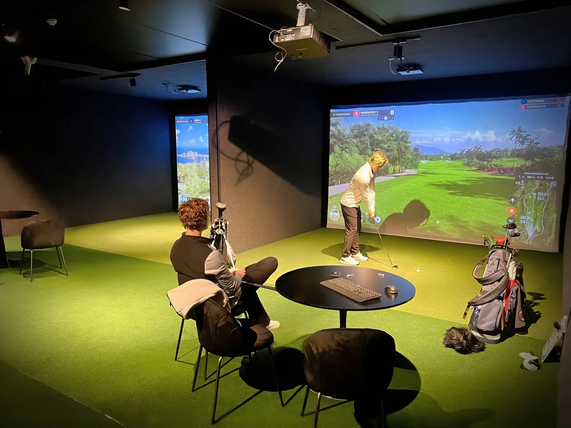TrackMan-simulatorene hos Vestfold Golf & Padel